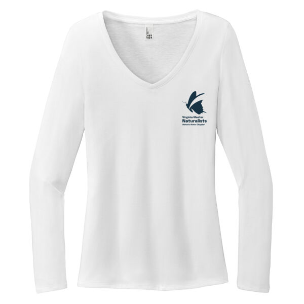Ladies Triblend Softstyle Long Sleeve V Neck T-shirt Thumbnail